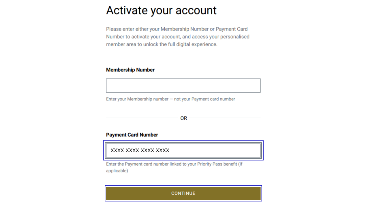 Priority Pass guide step 2